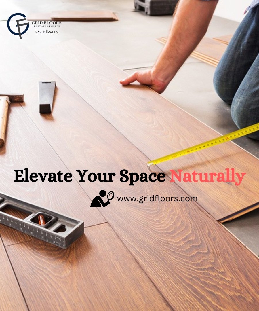 Image showcasing best wooden flooring installation, Engineered wood : Grid floors