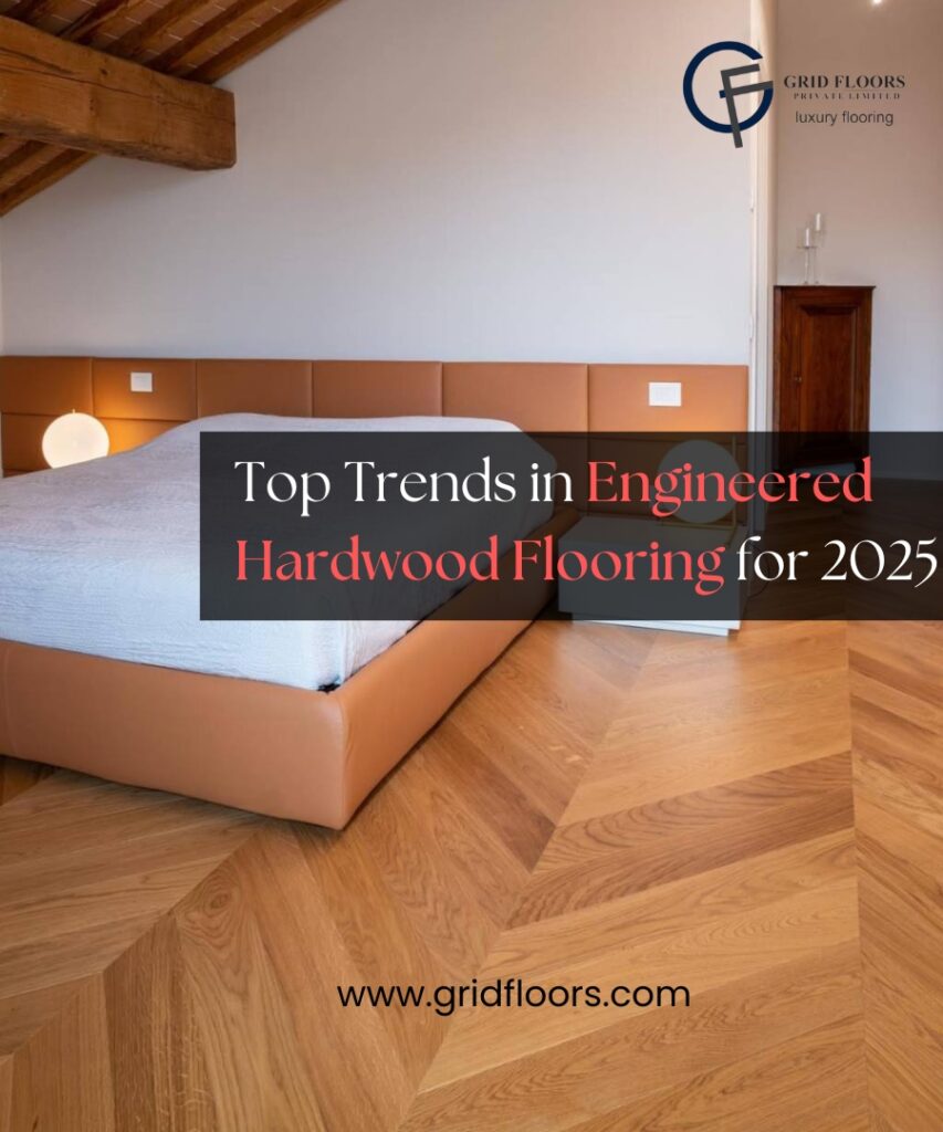 A visual representation of the top engineered hardwood flooring trends for 2025, highlighting styles for 2025